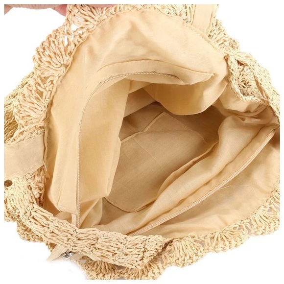 Straw floral bag🌈 - Picture 5 of 6